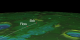 GRAIL's final three orbits, with close-ups of the impact site.