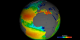 Aquarius spinning globe without dates and with public colorbar.