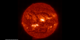 A movie of October 2013 solar flares in the SDO/AIA 30.4 nm filter.