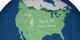 April 20 frost-free regions over North America.  Light green is the 1950-1952 average, darker green is the additional area for the 2009-2011 average.