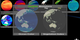 Animation simulating a head-up display on the Space Station for comparing data related to Earth System Science.
