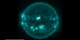 In the 131 angstrom filter, we see the 'sigmoid' structure of the flare.