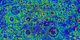 Part of the LOLA slope map of the Moon centered on the south pole. The prime meridian (0Â° longitude) is up.