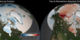 Side by side comparison of Sea-Ice Fraction and TOA Absorbed Solar Radiation Change