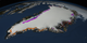 This animation starts with an overview of the Earth looking down upon North America. It then zooms into Greenland taking up most of the frame, and slowly dissolves in the research areas of interest. This animation ends where the following 4 animations pick up, so they can be composited together, if desired.