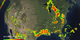 Animation of IMERG precipitation rates across the United States from August 4th, 2014 through August 11th, 2014.  Hurricane Bertha can be seen off the east coast early in the animation.