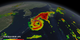 Animation showing precipitation rates resulting from Cyclone Halong as it makes landfall over Japan.