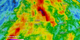 Animation showing the accumulated rainfall rates from Hurricane Bertha as it skirted the United States East Coast. It's remnants continued to travel across the Atlantic eventually drenching the United Kingdom.
