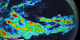 Animation showing accumulated precipitation from three seperate hurricanes (Genevieve, Iselle, and Julio) around the Hawaiian Islands, with Hurricane Iselle making landfall.