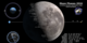The phase and libration of the Moon for 2016, at hourly intervals. Includes supplemental graphics that display the Moon's orbit, subsolar and sub-Earth points, and the Moon's distance from Earth at true scale. Craters near the terminator are labeled.