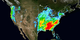 This animation shows the accumulation of rainfall over the United States during December 2015, from the IMERG precipitation dataset.