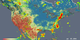 LEAD: A network of Earth-observing satellites is helping to track crop growing conditions around the world.  

1. Rainfall, shown here as radar-like moving bands of reds and yellows, can now be tracked every 30 minutes across most of the earth. 

2. The base maps of the continents change color indicating the available moisture (water) in the surface soils for growing crops.  

3. This information is especially helpful to farmers waiting for the summer monsoon rain in countries such as India that only have limited number of weather stations.  

TAG: The data is already being used by the USDA Foreign Agricultural Service.