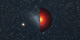 The Small Magellanic Cloud (SMC), at center, is the second-largest satellite galaxy orbiting our own. This image superimposes a photograph of the SMC with one half of a model of its dark matter (right of center). Lighter colors indicate greater density and show a strong concentration toward the galaxy's center. Ninety-five percent of the dark matter is contained within a circle tracing the outer edge of the model shown. In six years of data, Fermi finds no indication of gamma rays from the SMC's dark matter.  Credits: Dark matter, R. Caputo et al. 2016; background,  Axel Mellinger, Central Michigan University
