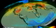 The height of Earth’s atmosphere and topography have been vertically exaggerated and appear approximately 40 times higher than normal to show the complexity of the atmospheric flow.  Music credit: Life Cycles by Theo Golding [PRS]    Complete transcript  available.   Watch this video on the  NASA Goddard YouTube channel .