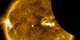 A movie of the Aug 21, 2017 lunar transit as viewed by the Solar Dynamics Observatory (SDO.) The Sun appears in visible light, and 171 angstrom extreme ultraviolet light. The movie shows the Sun moving a bit because SDO has a hard time keeping the Sun centered in the image during a transit, because the Moon blocks so much light. The fine guidance systems on the SDO instruments need to see the whole Sun in order keep the images centered from exposure to exposure. Once the transit was over, the fine guidance systems started back up, once again providing steady images of the Sun.  Credit: NASA/SDO  Watch this video on the  NASA Goddard YouTube channel .